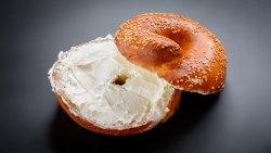 Bagels sandwich-cheese cream image