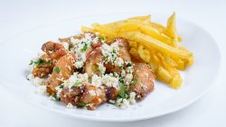 Aripioare a la Chef cu cartofi prăjiți image