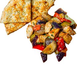 Piept de pui cu legume la tigaie image