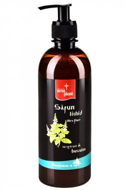 Sapun Lichid cu Extract de Busuioc, 500 ml Nera Plant