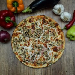 Pizza Funghi e Salami 32cm image