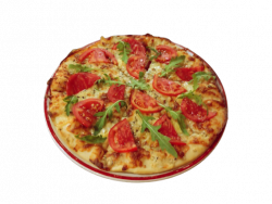 Pizza Quatro Formagii cu roșii și rucola medie Ø 40cm image