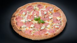 Pizza prosciutto gorgonzola mică image