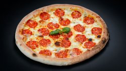 Pizza salami gorgonzola mică image