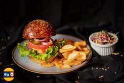 Combo 1-Burger, cartofi&coleslaw image