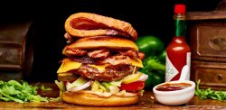 Burger Black Smith + Cartofi Prajiti image
