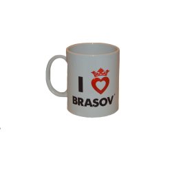 Cană ceramică iLoveBrasov cadou souvenir
