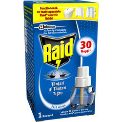Raid, Rezerva aparat elecric lichid impotriva tantarilor comuni 21ml