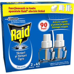 Raid, Rezerva aparat electric impotriva tantarilor 2x27ml