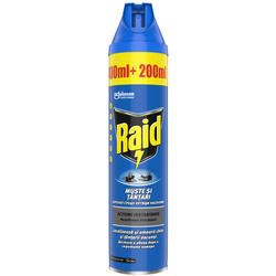 Raid, Spray impotriva mustelor si tantarilor 400ml+200ml