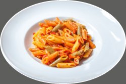 Penne tricolore arrabiata image