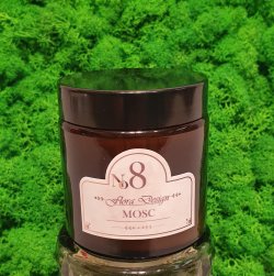 No.8 Mosc - Lumanare parfumata naturala handmade 150g, 10 zile