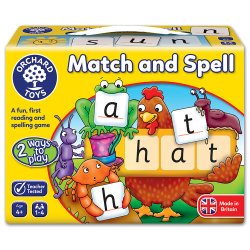 Joc educativ în limba engleză - Potrivește și Formează Cuvinte - Match and Spell - Orchard Toys