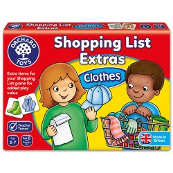 Joc educativ în limba engleză - Listă de cumpărături Haine - Orchard Toys