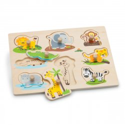 Puzzle Lemn Safari - New Classic Toys