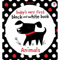 Carte pentru copii cu pagini cartonate - Baby`s Very First Black and White Animals - Usborne