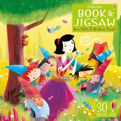 Carte cu Puzzle - Book and Jigsaw Snow White and the Seven Dwarfs - Usborne