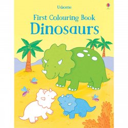 Carte pentru copii - First Colouring Book Dinosaurs - Usborne