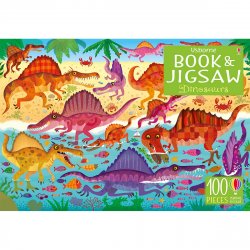 Carte cu Puzzle - Book and Jigsaw Dinosaurs - Usborne