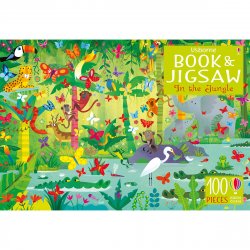 Carte cu Puzzle - Book and Jigsaw In the Jungle - Usborne