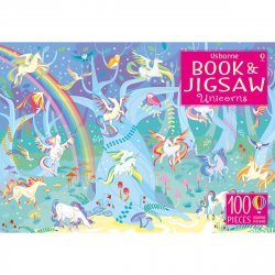 Carte cu Puzzle - Book and Jigsaw Unicorns - Usborne