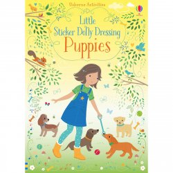 Carte pentru copii - Little Sticker Dolly Dressing Puppies - Usborne