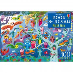 Carte cu Puzzle - Book and Jigsaw Night Time - Usborne