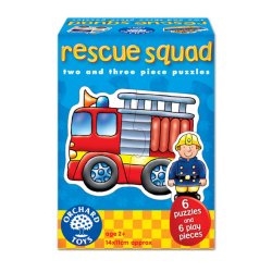 Set 6 puzzle - Echipa de salvare (2 și 3 piese)- Rescue Squad - Orchard Toys