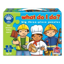Set mai multe puzzle Meserii (3 piese) - What do I do? - Orchard Toys