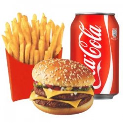 Meniu Dublu cheeseburger pui image