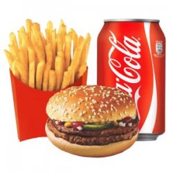 Meniu Dublu burger pui image