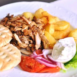 Pita souvlaki pui cu bacon image