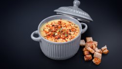 Supa crema de legume si crutoane de casa image