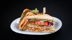 Fresh chicken sandwich image