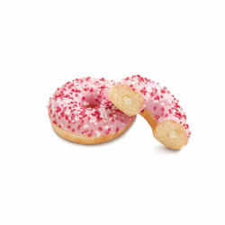 Gogoașă Dots roz cu umplutură image