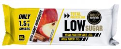 Batoane Proteice, Bar Low Sugar, Mere si Scortisoara, 60 gr, Gold Nutrition