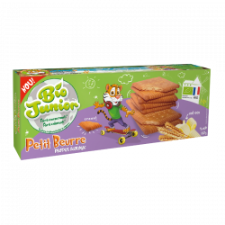 BIO JUNIOR BISCUITI ECO PETIT BEURRE CU UNT 167G