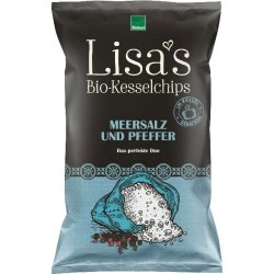 Chipsuri de cartofi cu sare de mare si piper,110g, LISAS