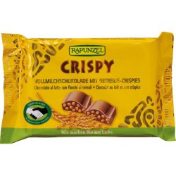 Ciocolata cu lapte integral Crocanta 100g Rapunzel