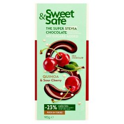 Ciocolata lapte cu quinoa si visine ind. Stevia Sweet&Safe