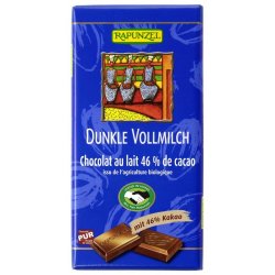 Ciocolata neagra cu lapte integral 46% cacao