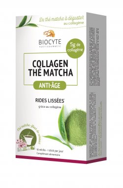 Colagen si matcha, Biocyte, Collagen Matcha Tea, 10 plicuri