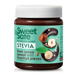 Crema de cacao si alune si Stevia Sweet&Safe 220g