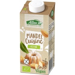 Crema de migdale lichida pentru gatit FARA GLUTEN bio 200 ml Allos