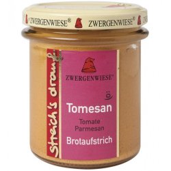 Crema tartinabila vegetala Tomesan cu tomate si parmezan FARA GLUTEN, 160g ZWERGENWISE