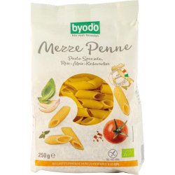 Penne din orez porumb si naut FARA GLUTEN, 250g, BYODO