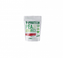 Pudra Proteica, V-Protein, Vegana, Capsuni, 240 gr, Gold Nutrition