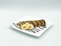 Clătită cu ciocolată și banane image