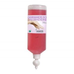 Sapun antiseptic Dermanios Scrub Chlorhexidine 4% AIRLESS, 1L