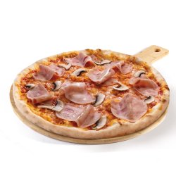 Pizza prosciutto e funghi image